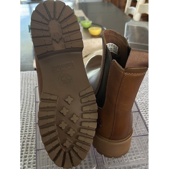 Timberland Women's Carnaby Cool Tan Chelsea Boots Size 9 - Picture 16 of 16